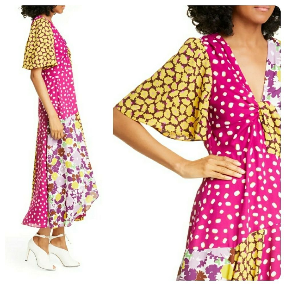 Kate Spade swing flora mix print dress - Picture 2 of 9